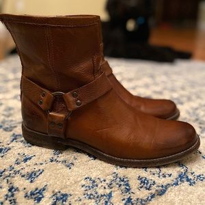FRYE Phillip Harness Short Boots - Size US 8.5